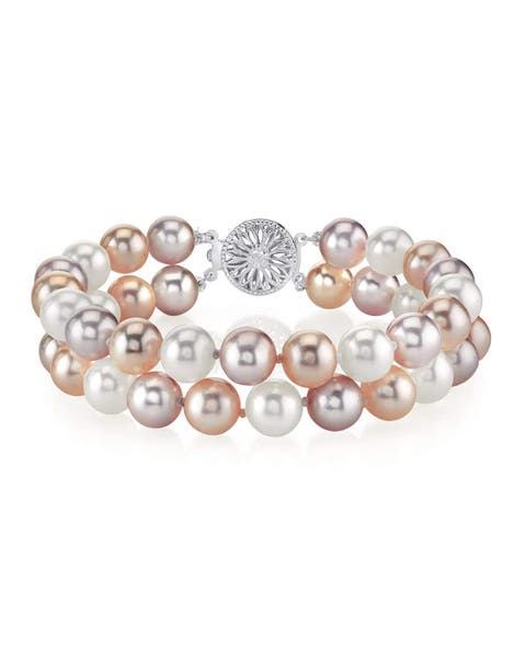 Freshwater Double Pearl Bracelet 6.5-7mm