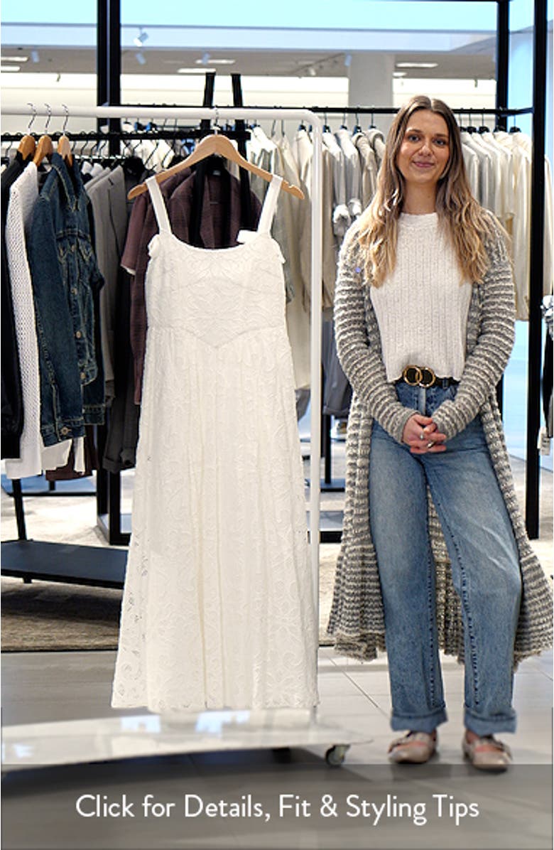 Maryl Open Stitch Sleeveless Maxi Dress, sales video thumbnail