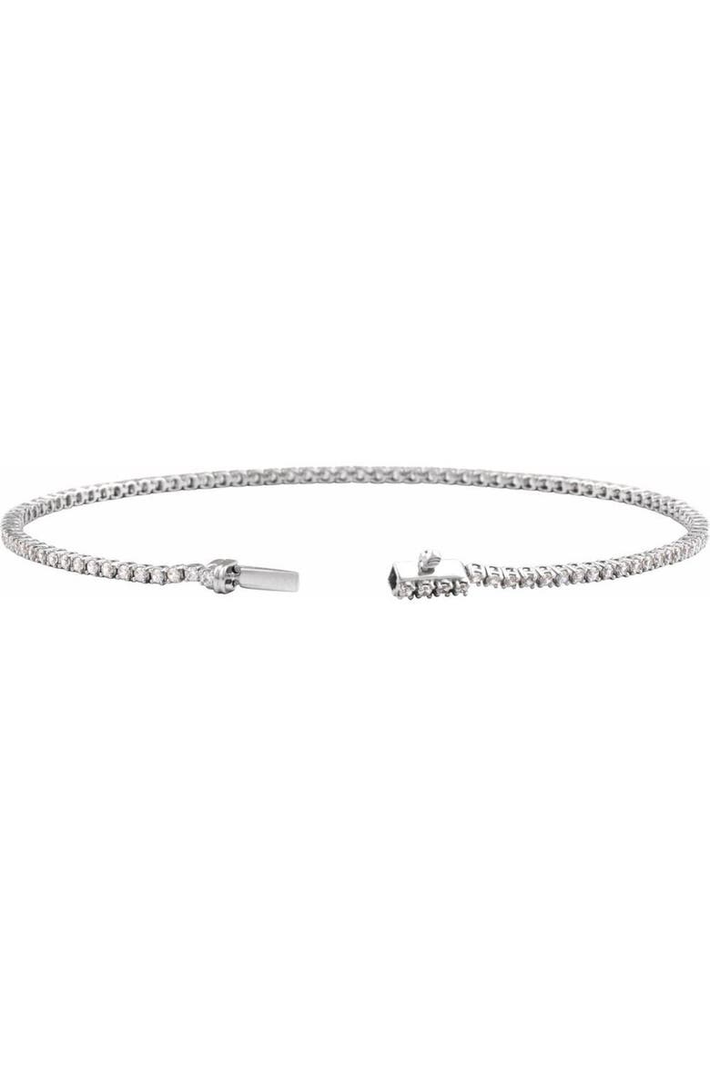 1 CT Lab-Grown Diamond Tennis Bracelet in 14K Gold, Alternate, color, White