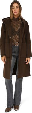 Belle & Bloom Walk This Way Wool Blend Oversized Coat