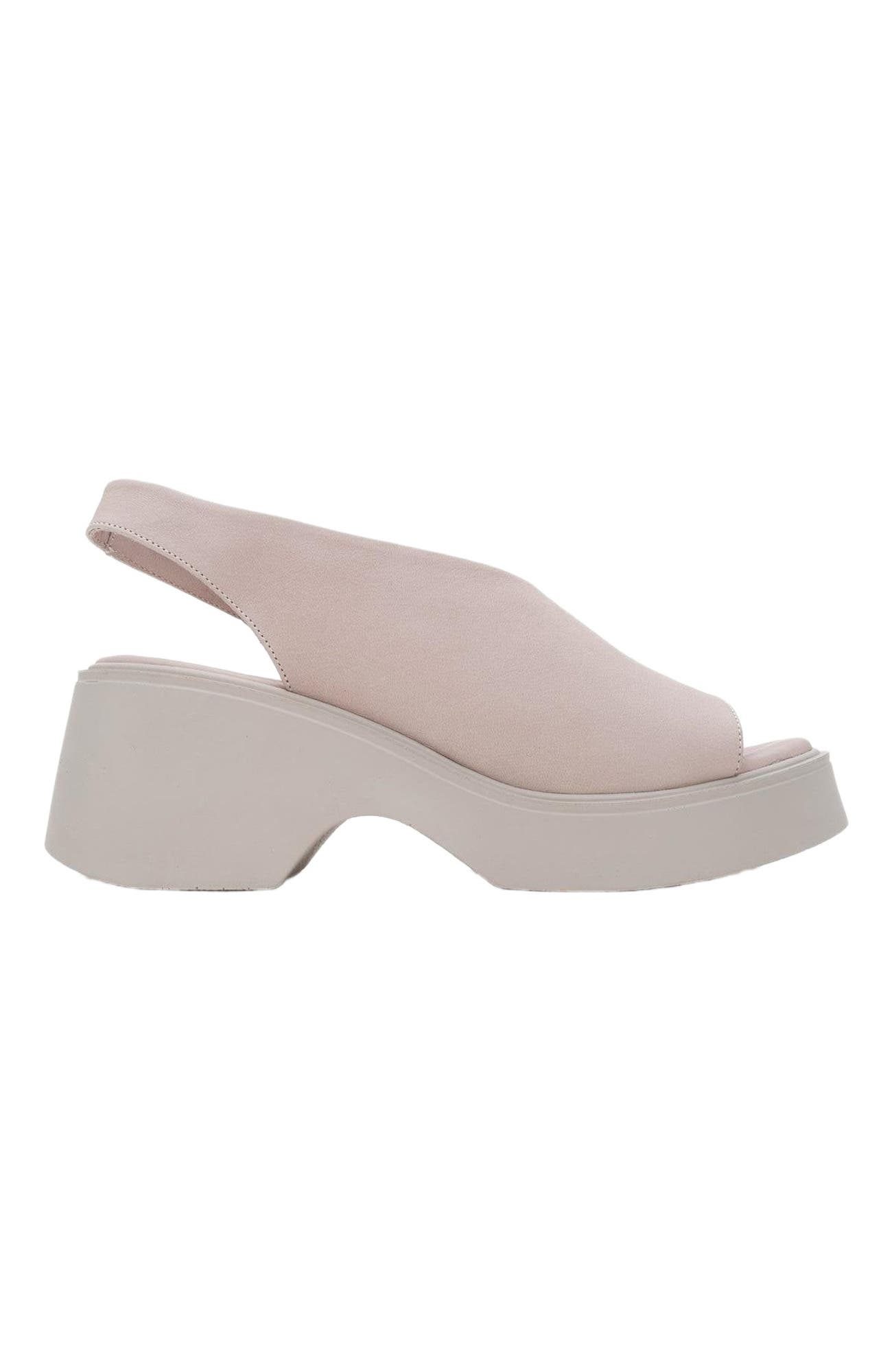 ROY Leather Wedge Sandal, Alternate, color, Light Pink Leather