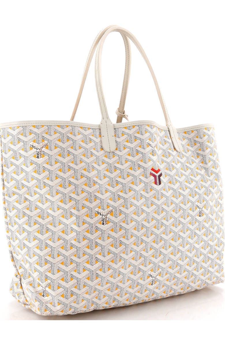 Pre-Owned Goyard Saint Louis Tote Claire Voie Coated Canvas PM, Alternate, color, White