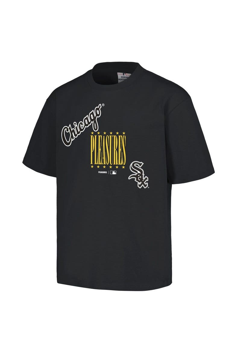 Men's PLEASURES  Black Chicago White Sox Repurpose T-Shirt, Alternate, color, Black