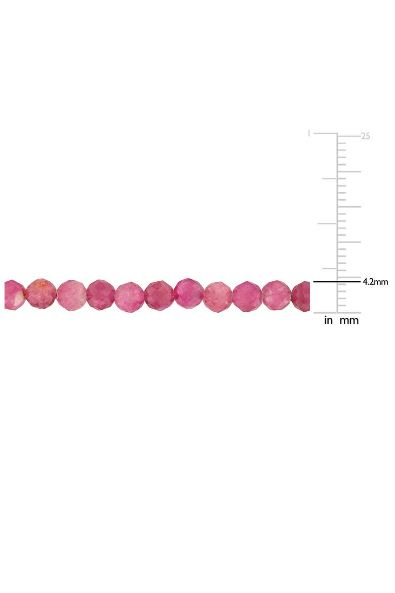 Pink Tourmaline Beaded Necklace & Bracelet Set, Alternate, color, PINK