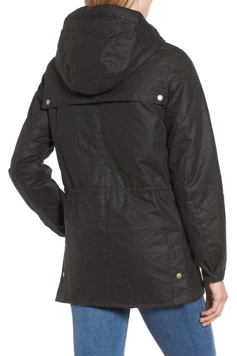 x Liberty Blaise Hooded Waxed Jacket (Nordstrom Exclusive), Alternate, color, SAGE/ PERSIPHONE
