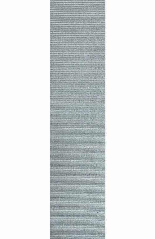 JONATHAN Y Aarhus High-Low Minimalist Scandi Striped Indoor/Outdoor Area Rug in Blue/ivory  product