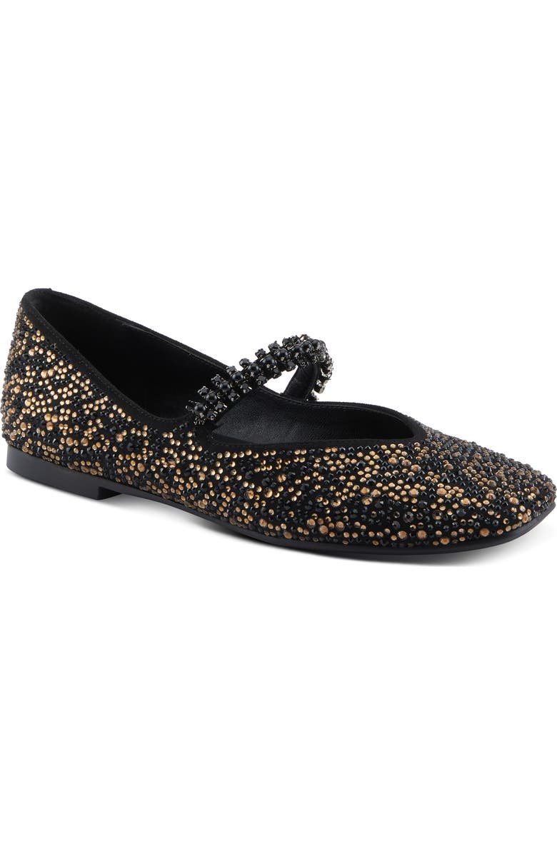 AZURA BY SPRING STEP Kailyn Mary Jane Flat, Main, color, Black Multi