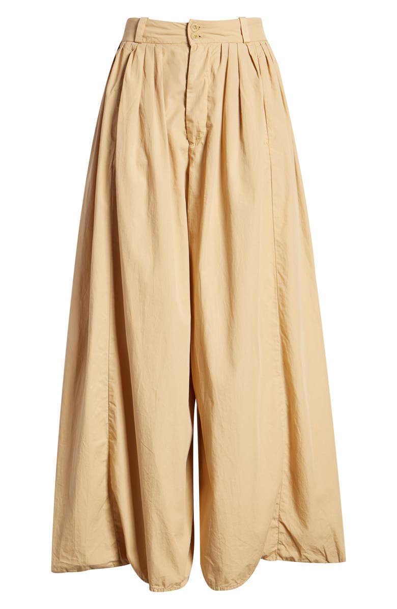 AG Hadley High Waist Pleated Culotte Pants, Alternate, color, Sandy Pail