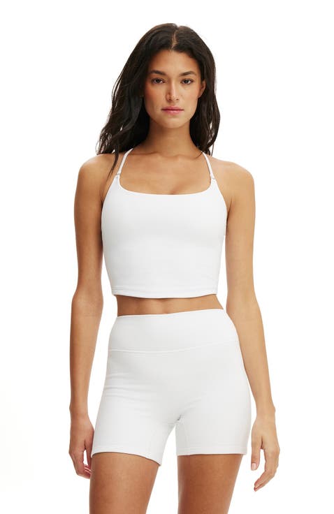 Women's Active Ultra Soft Cropped Twist Back Tank