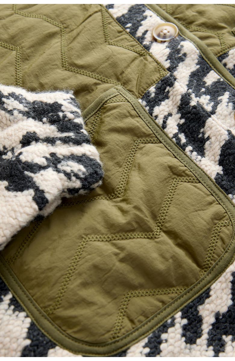 NEXT Mixed Media Jacket, Alternate, color, Green