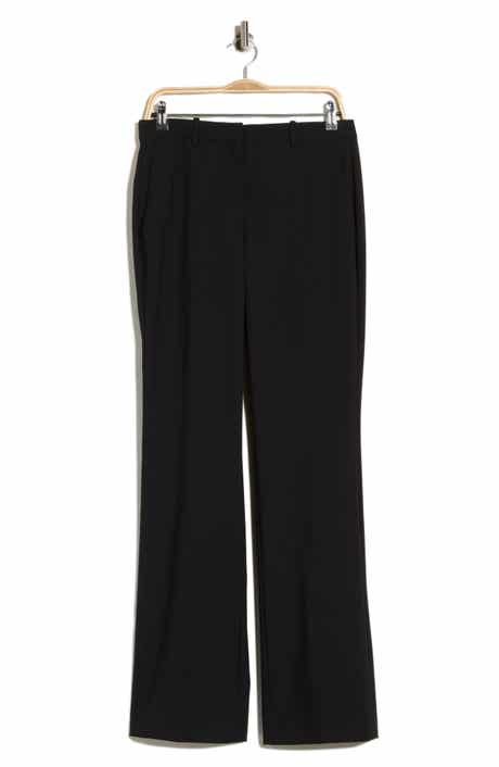 Slim Flare Stretchy Wool Trousers