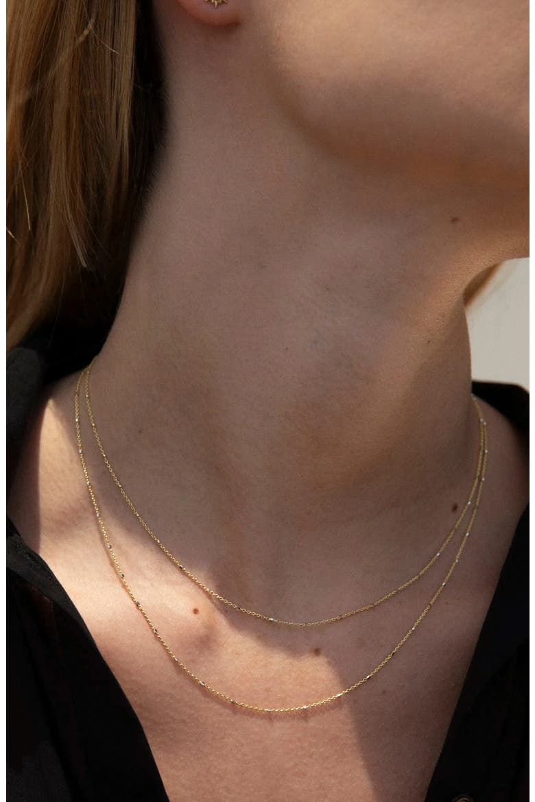 Sparkle Chain Necklace, Alternate, color, 14K YELLOW GOLD