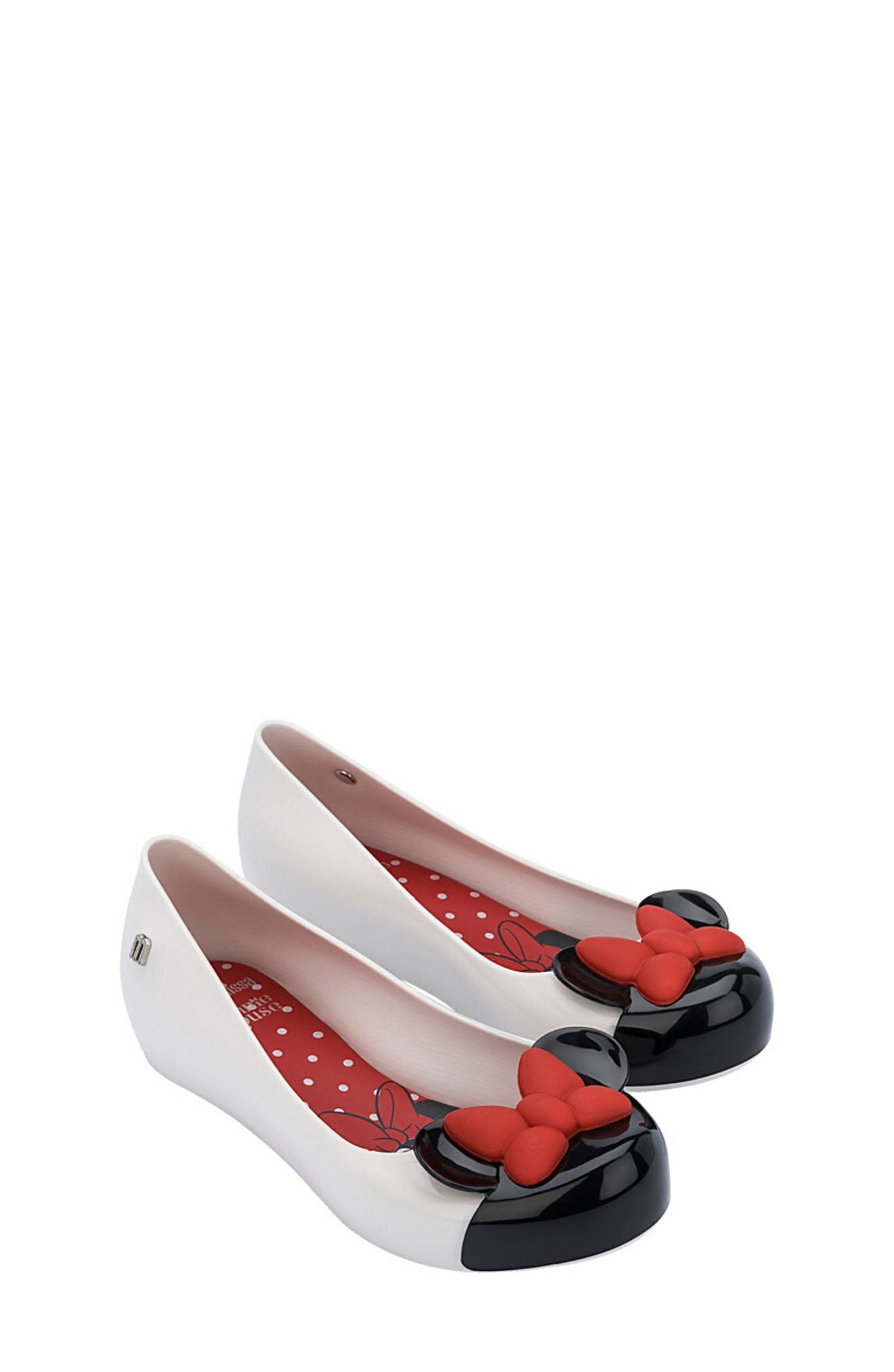 Mini Melissa x Disney Minnie Mouse Ultragirl Ballet Flat, Main, color, 
