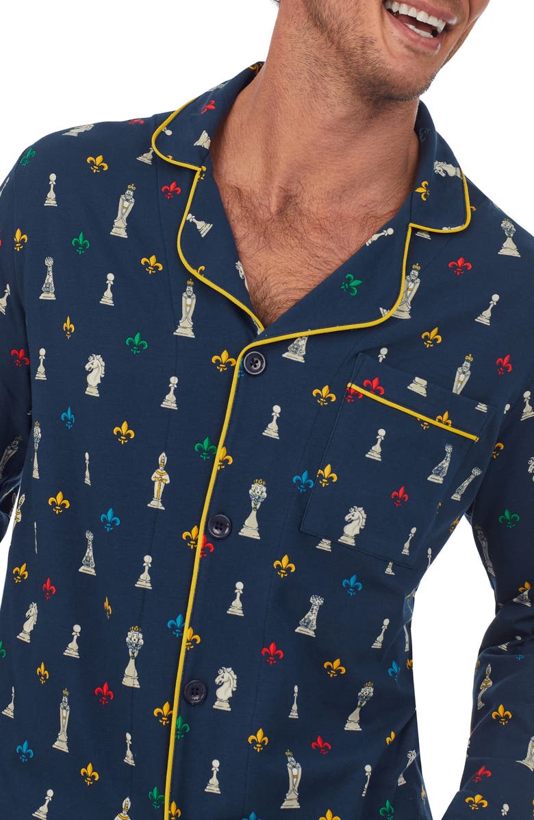BedHead Pajamas Chess Print Stretch Organic Cotton Pajamas, Alternate, color, 