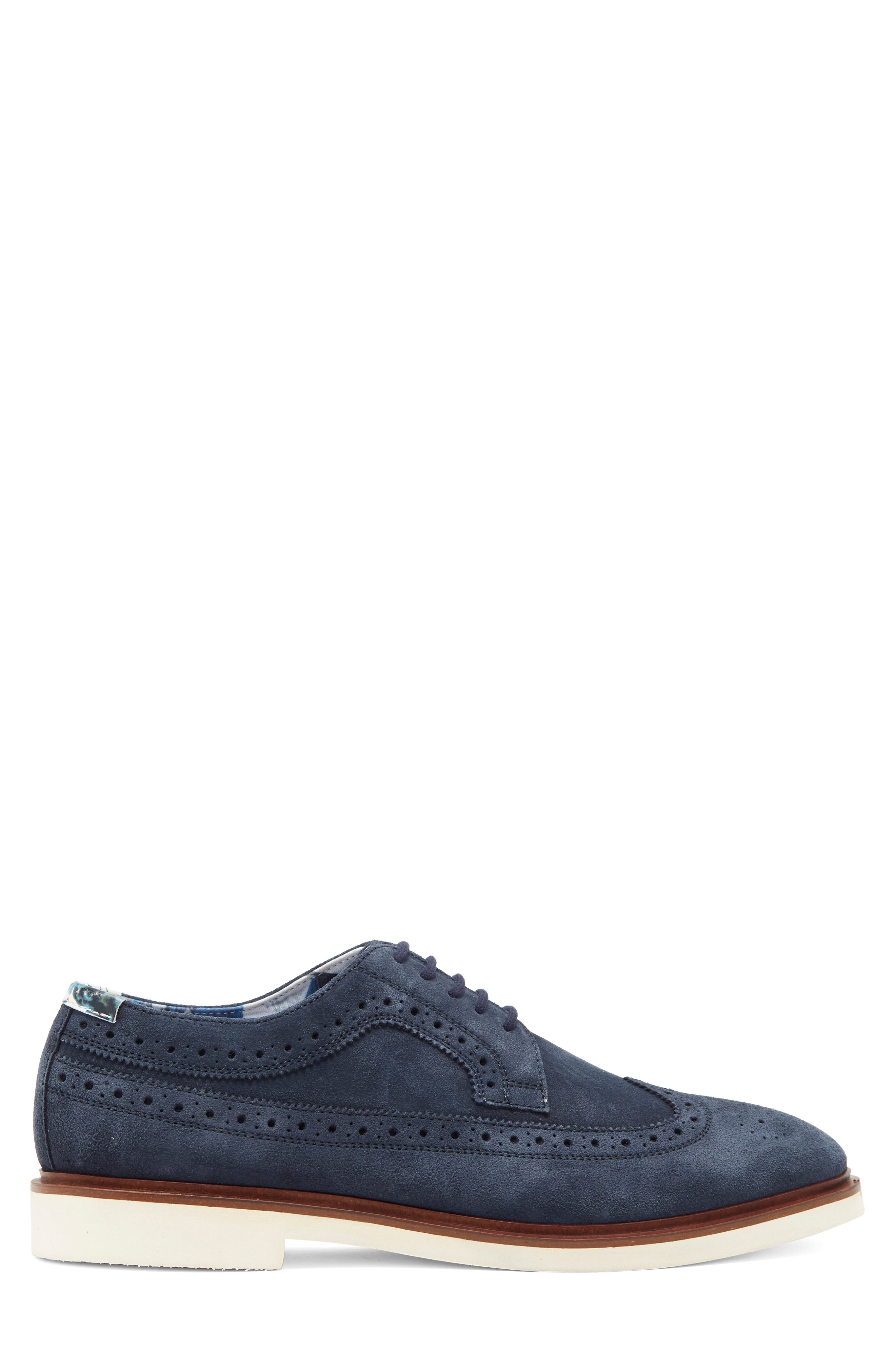 PAISLEY & GRAY Fashion Wingtip Derby, Alternate, color, Navy Suede