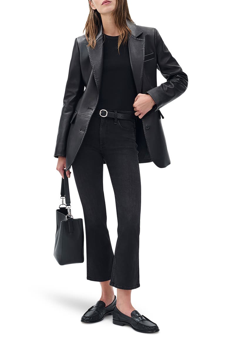 rag & bone Flexi Peyton Mid Rise Ankle Bootcut Jeans, Alternate, color, Midnight