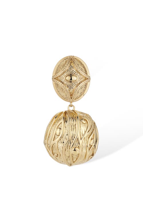 Rc Retro Chic Amulet Eye Earrings In Gold