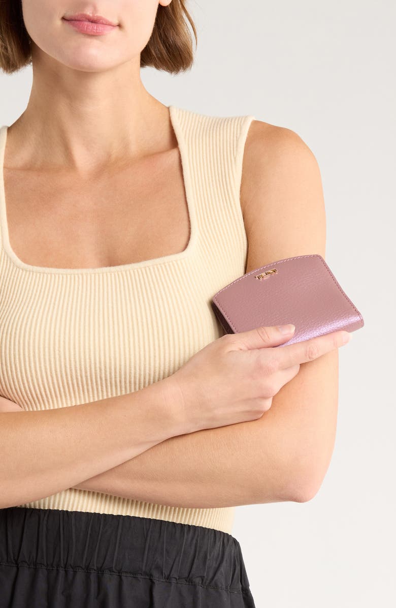 TUMI Bifold Leather Wallet, Alternate, color, Pearl Pink