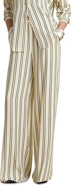 Lauren Ralph Lauren Striped Jacquard Wide-Leg Pants