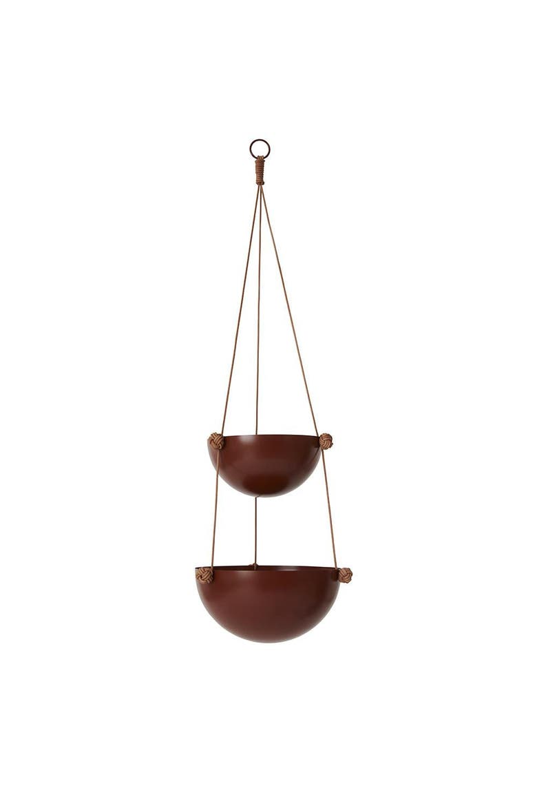 Pif Paf Puf Hanging Storage - 2 Bowls, Main, color, Nutmeg