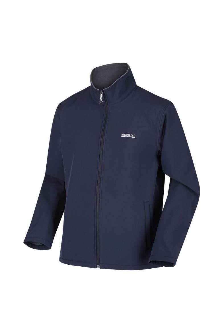 Cera V Wind Resistant Soft Shell Jacket, Alternate, color, Navy