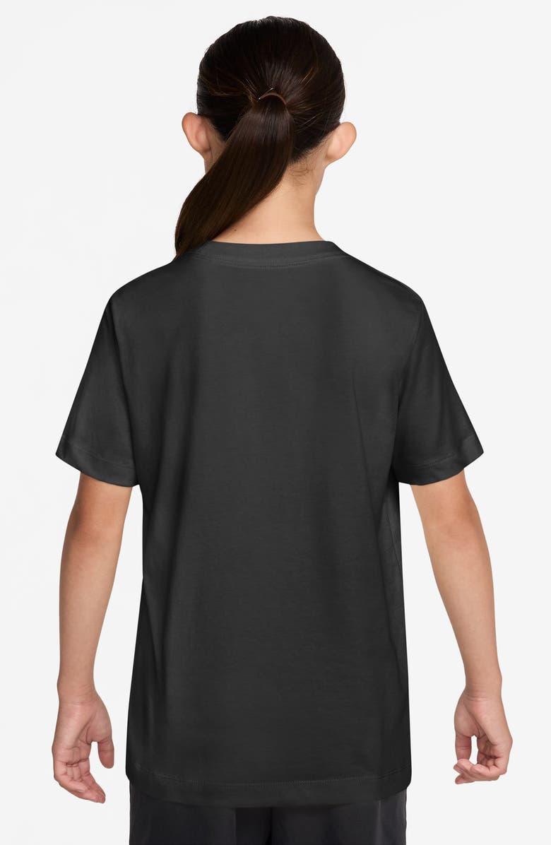 Nike Kids' Sportswear Cotton Graphic T-Shirt, Alternate, color, Black