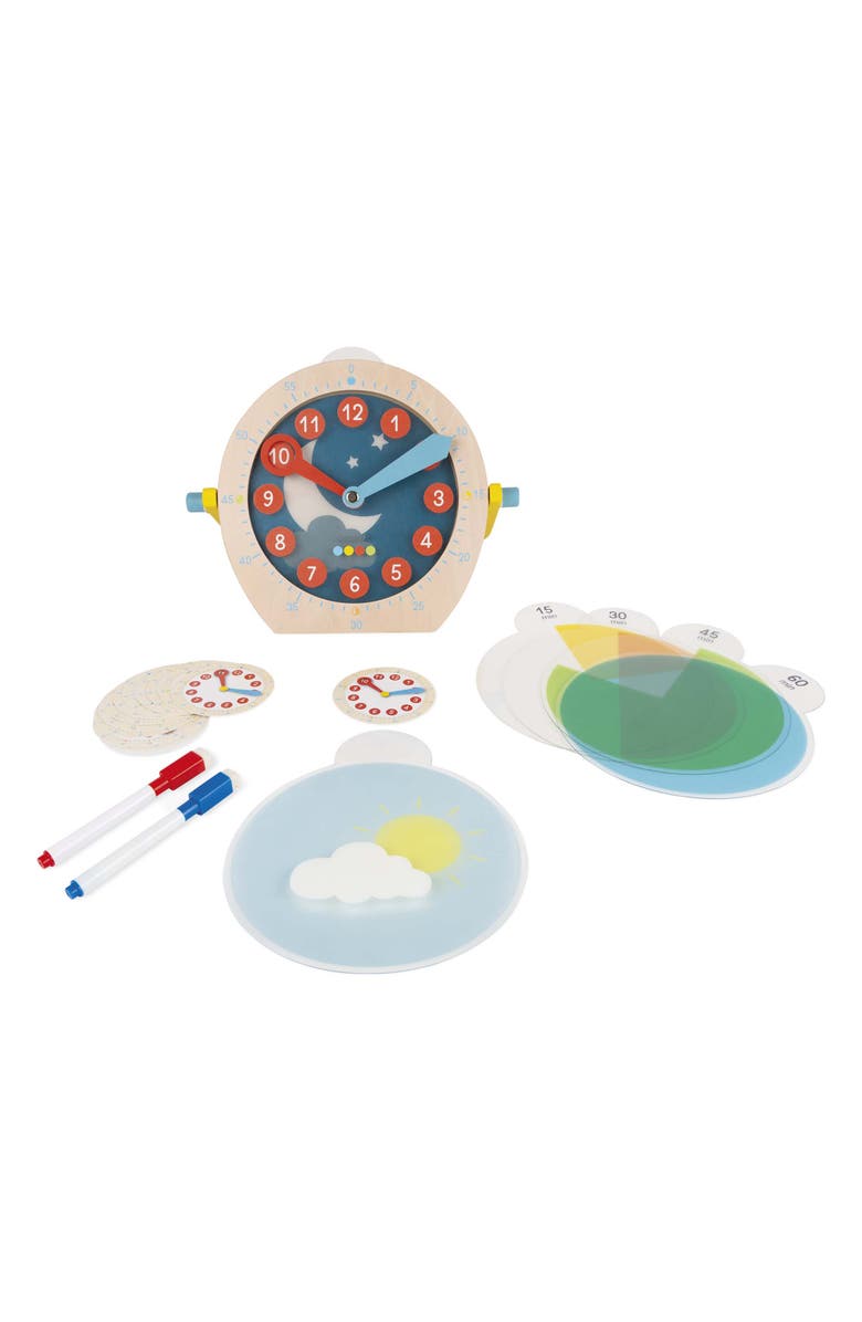 Janod Essential Learn To Tell Time Toy, Alternate, color,