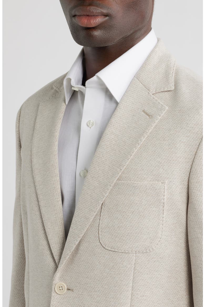 Henrik Trim Fit Tan Brushed Piqué Sport Coat, Alternate, color, TAN PINGUINO JACQUARD