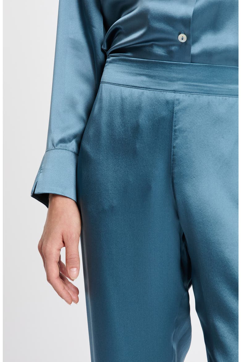 Pearly Silk Straight Leg Pajama Pants, Alternate, color, ENCRE