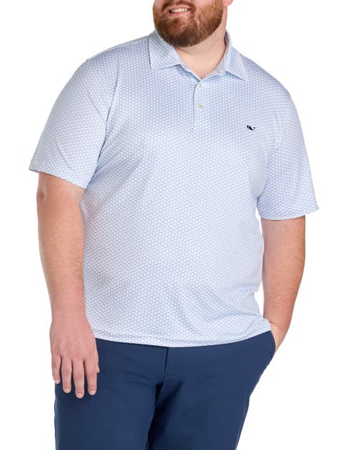 Big & Tall Printed Sankaty Performance Polo Shirt