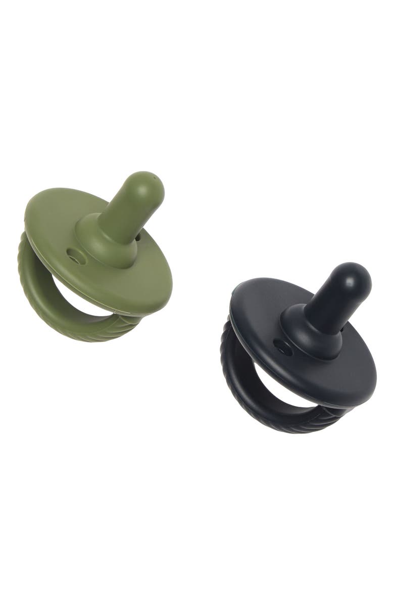 Itzy Ritzy Sweetie Soother(TM) Cable Pacifier - Set of 2 - Camo/Midnight, Main, color,