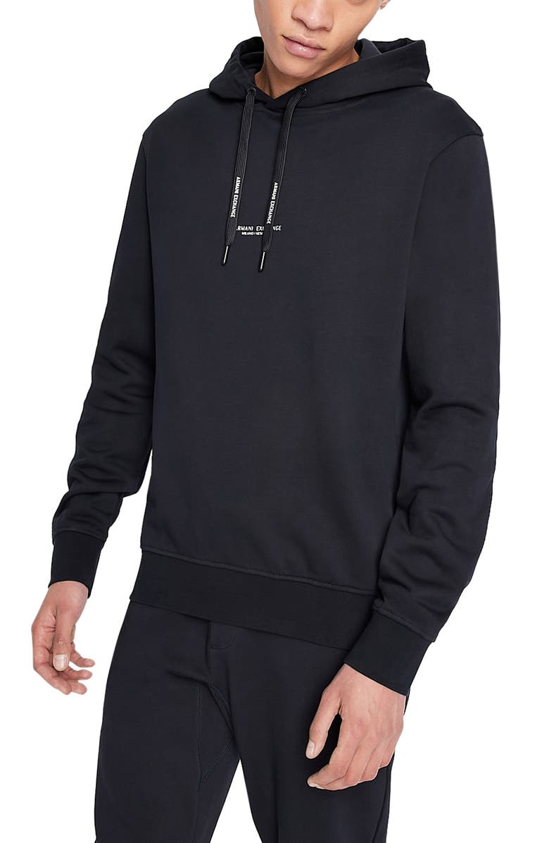 Armani Exchange Milano New York Graphic Cotton Hoodie, Main, color,