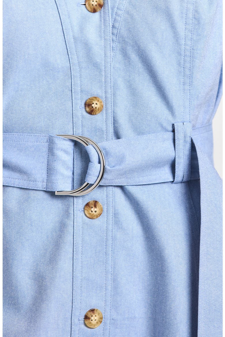 Lya Belted Shirtdress, Alternate, color, CLOUD BLUE