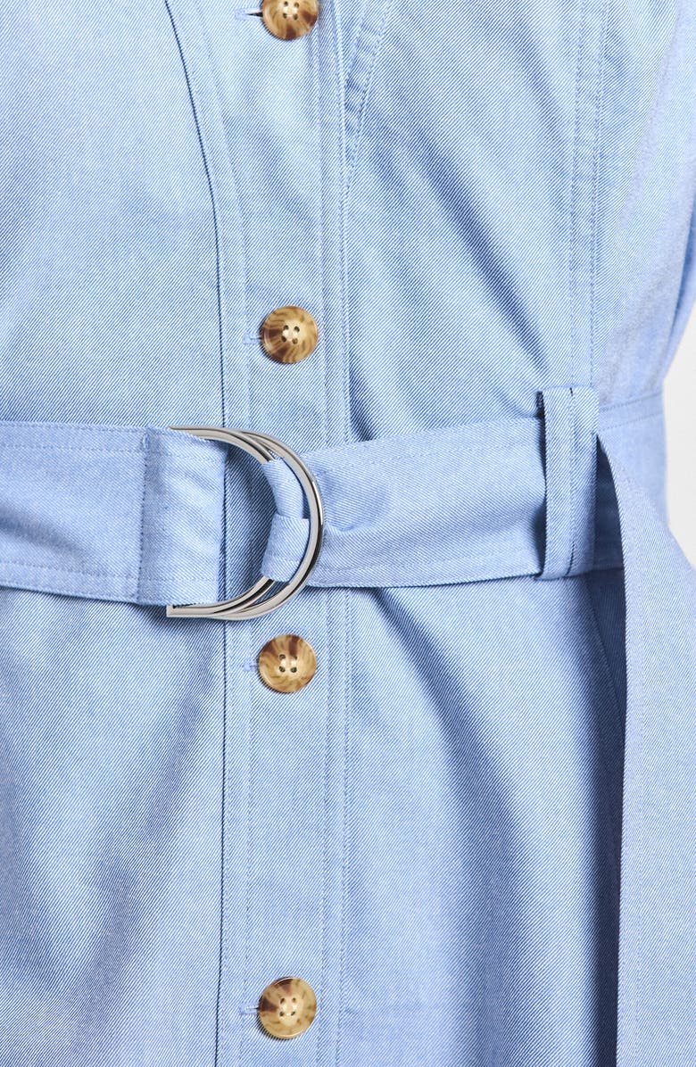 Derek Lam Lya Belted Shirtdress, Alternate, color, Cloud Blue