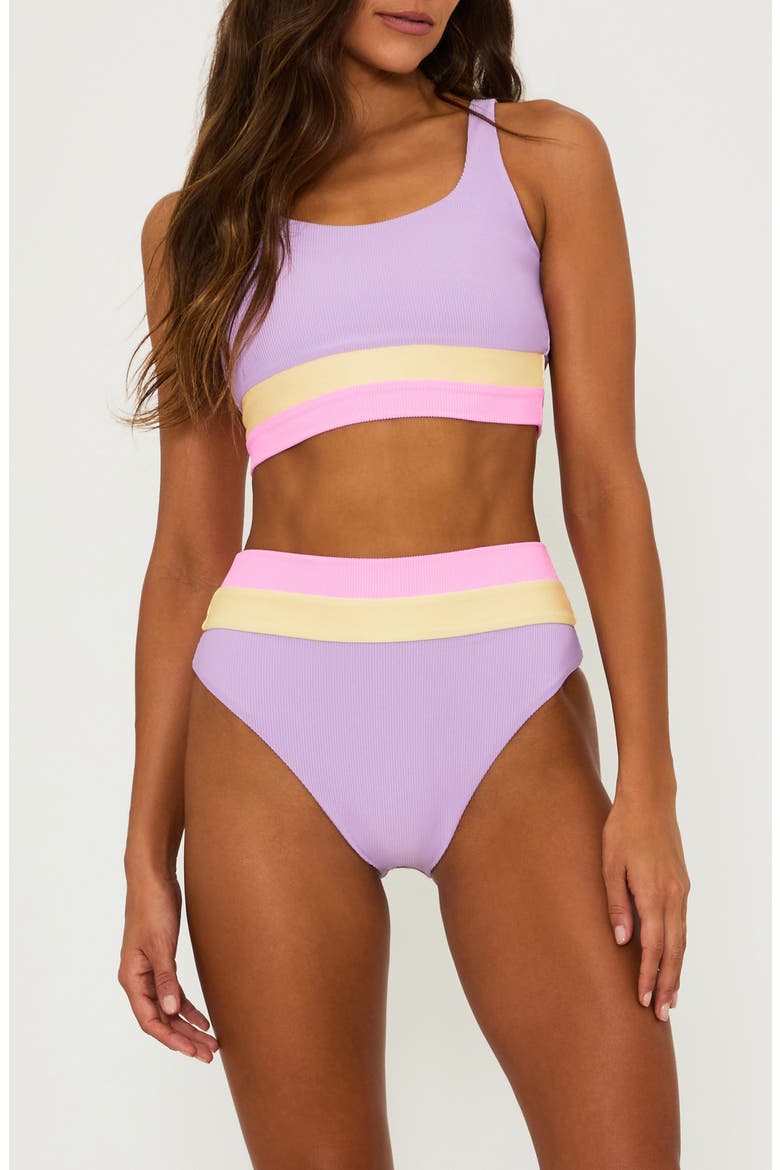 Mackenzie Colorblock Bikini Top, Alternate, color, SUBLIME