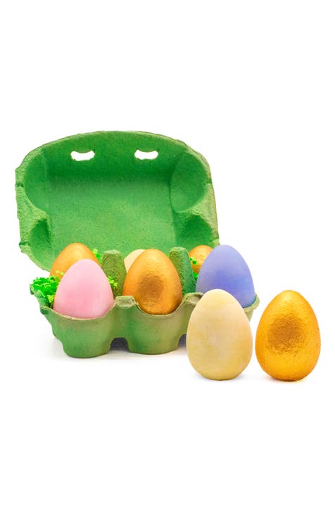 6-Piece Bunny Egg Sidewalk Chalk Set