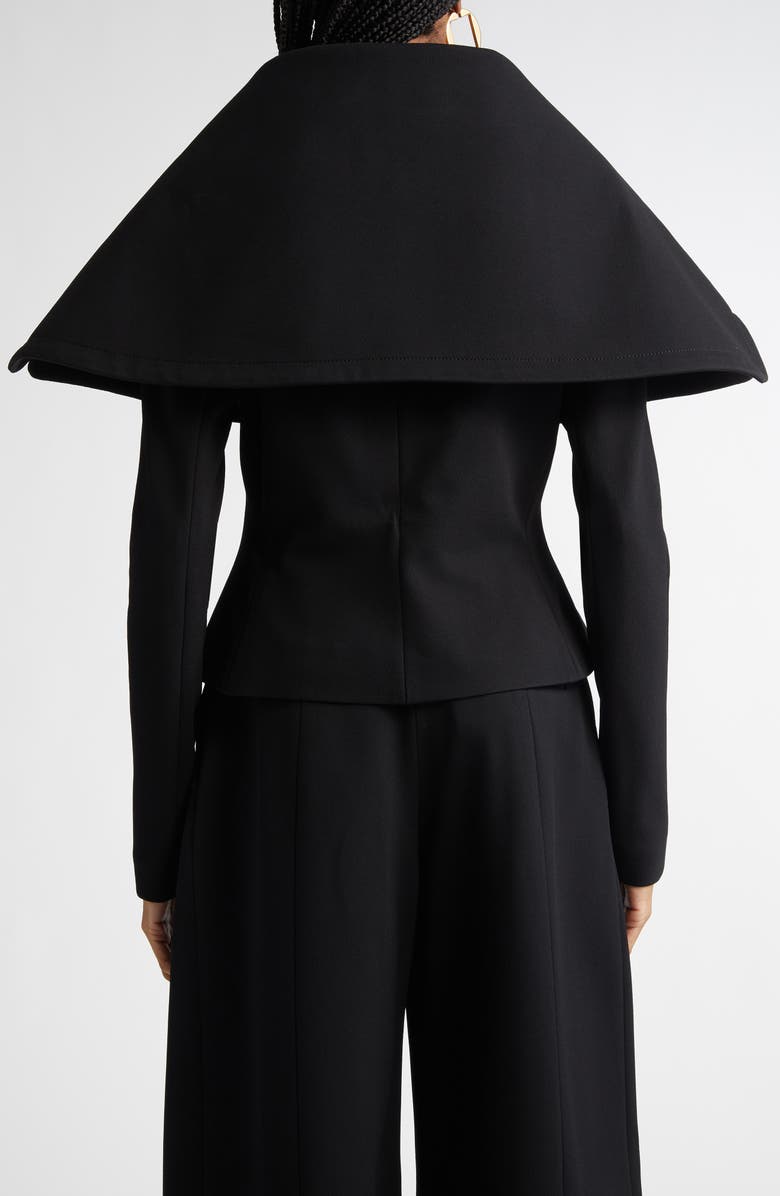 Jacquemus The Cuadrada Draped Collar Jacket, Alternate, color, 