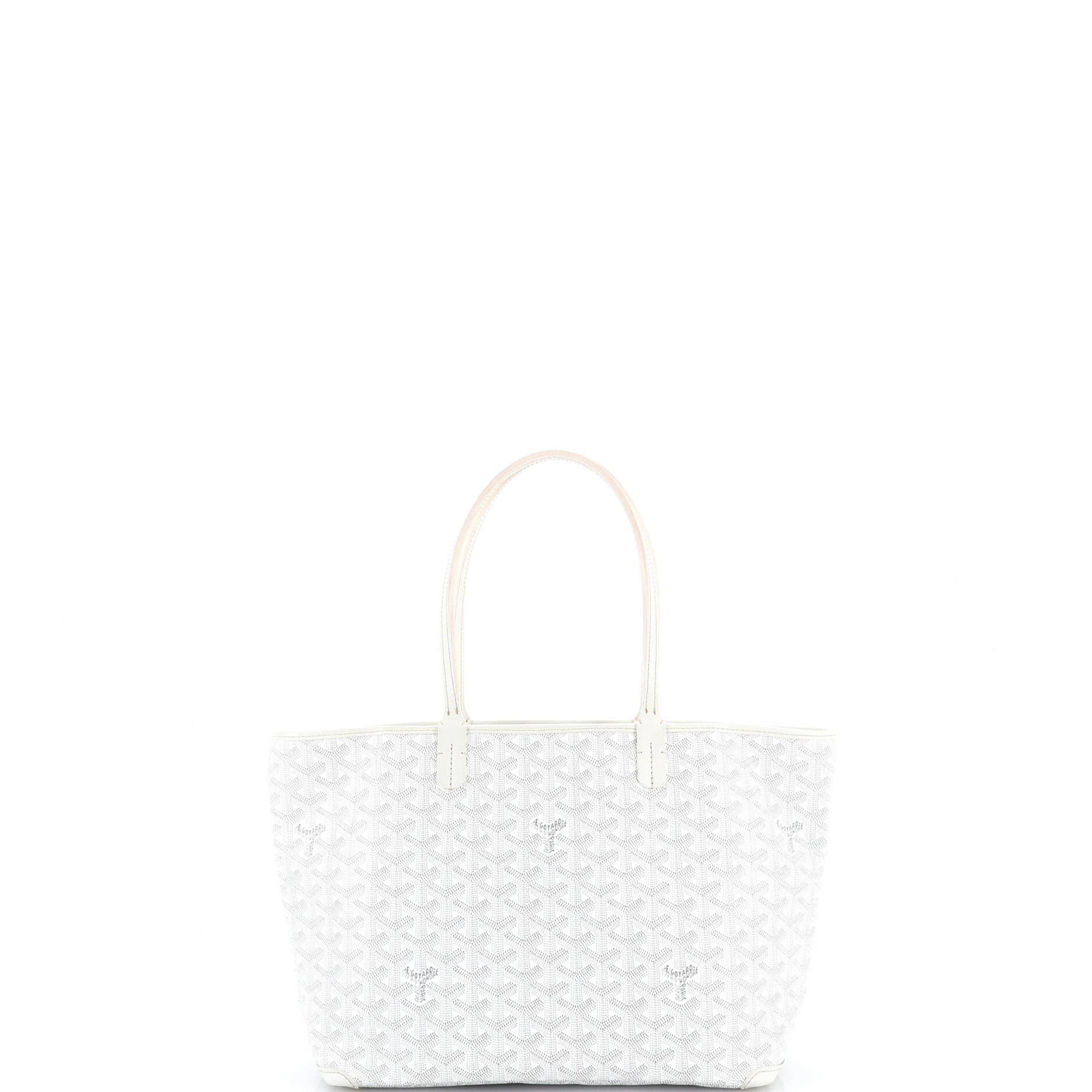 Pre-Owned Goyard Artois Tote Coated Canvas PM, Alternate, color, White