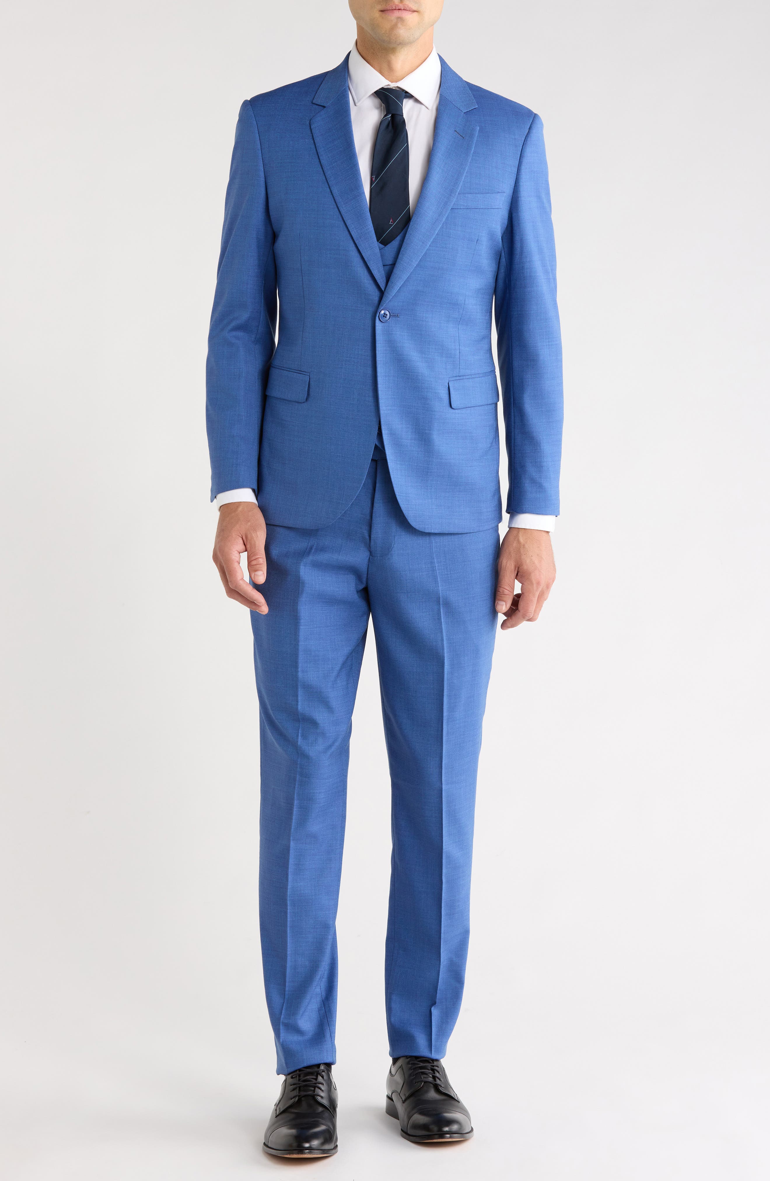 Notch Lapel 3-Piece Suit