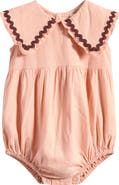 Rylee + Cru Kids' Cove Embroidered Collar Romper