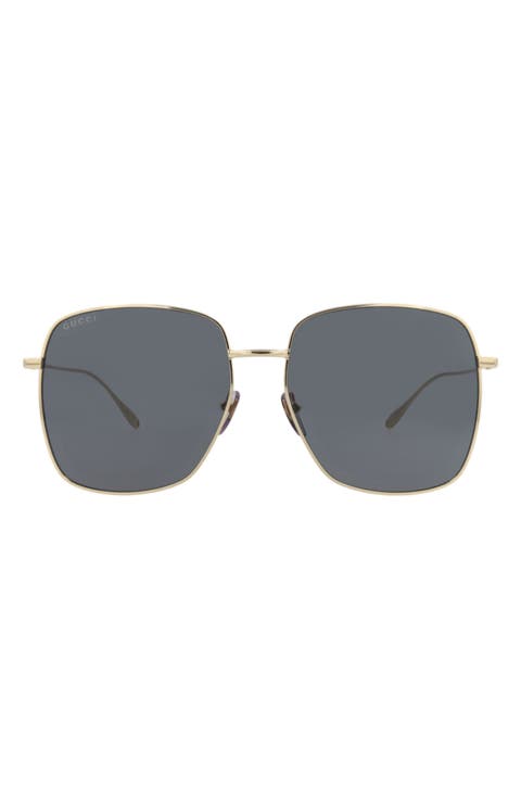 59mm Square Sunglasses