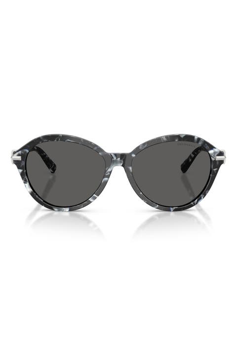 56mm Gradient Round Sunglasses