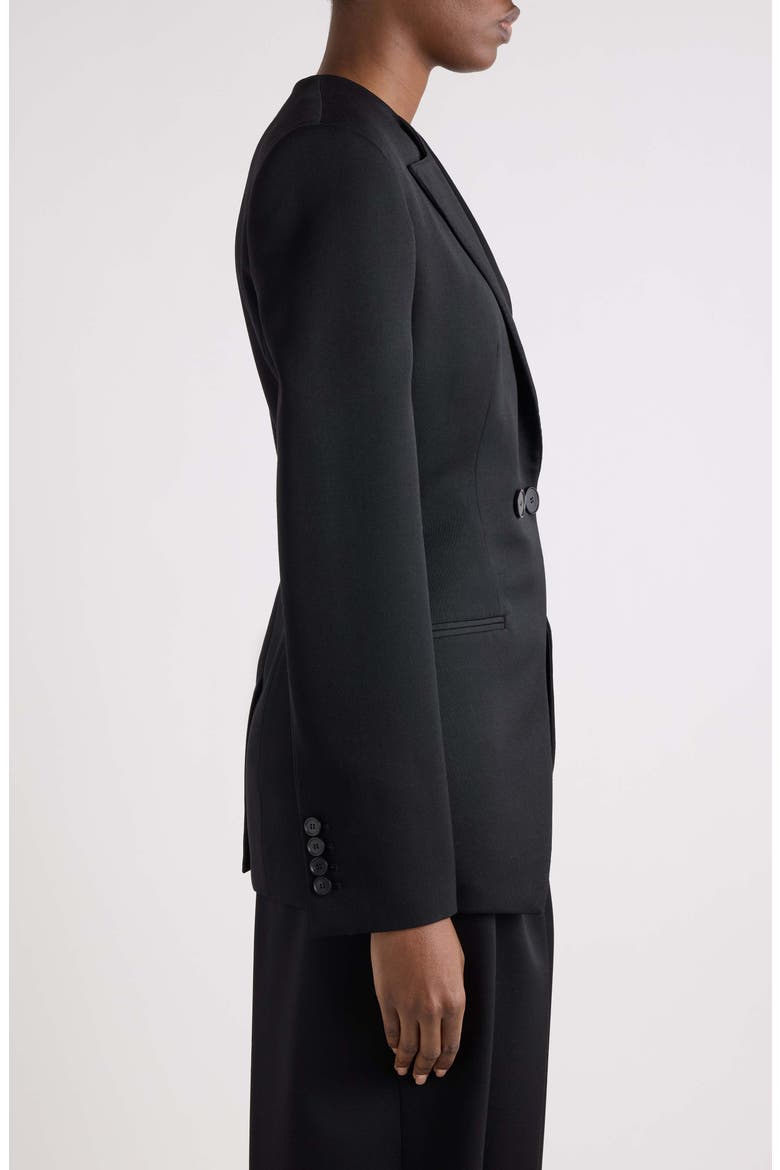 Cutaway Wool Jacket, Alternate, color, BLACK