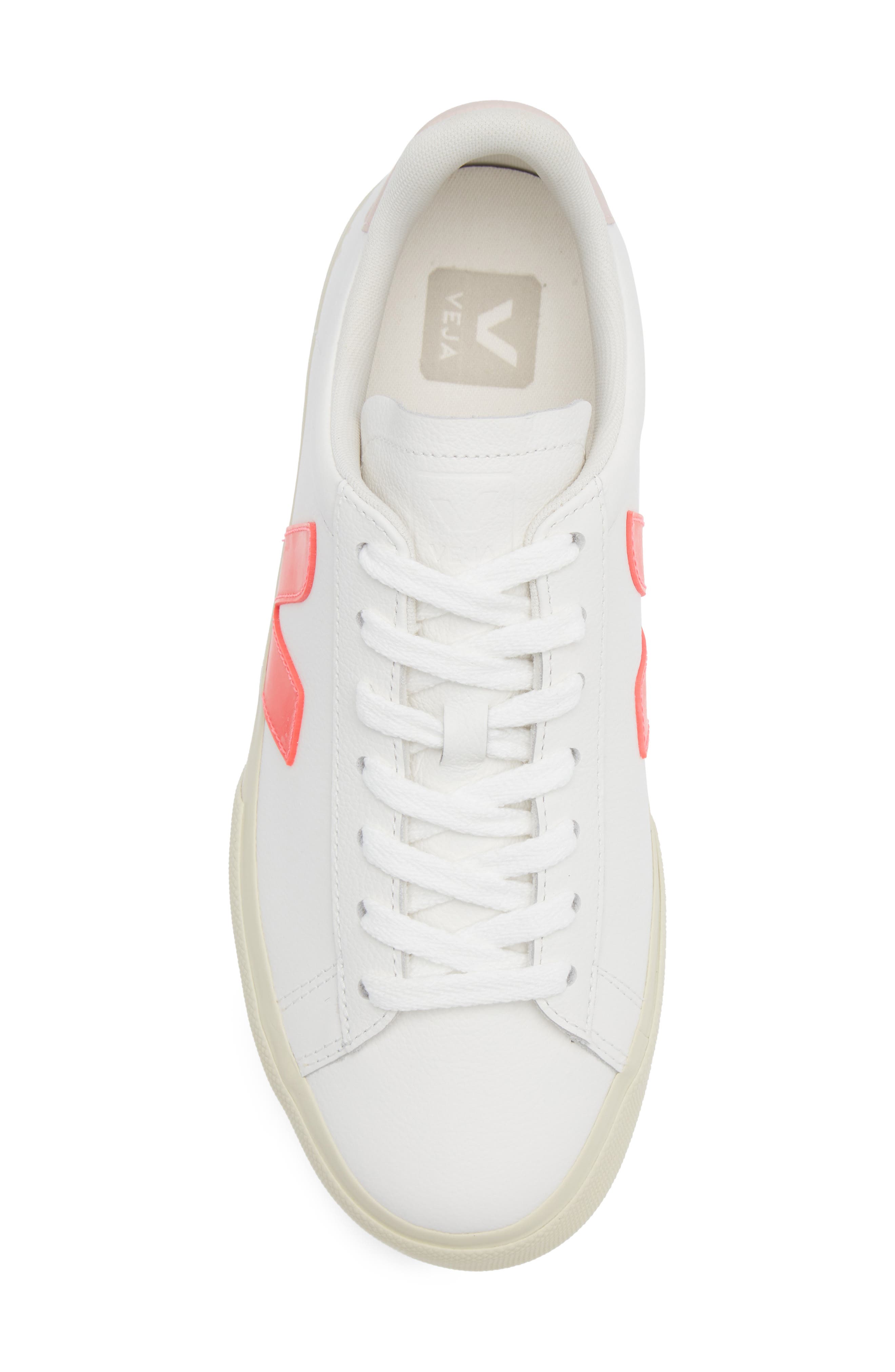 Veja Campo Sneaker, Alternate, color, White Rose-Fluo
