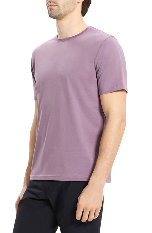 Theory Precise Cotton T-shirt In Purple