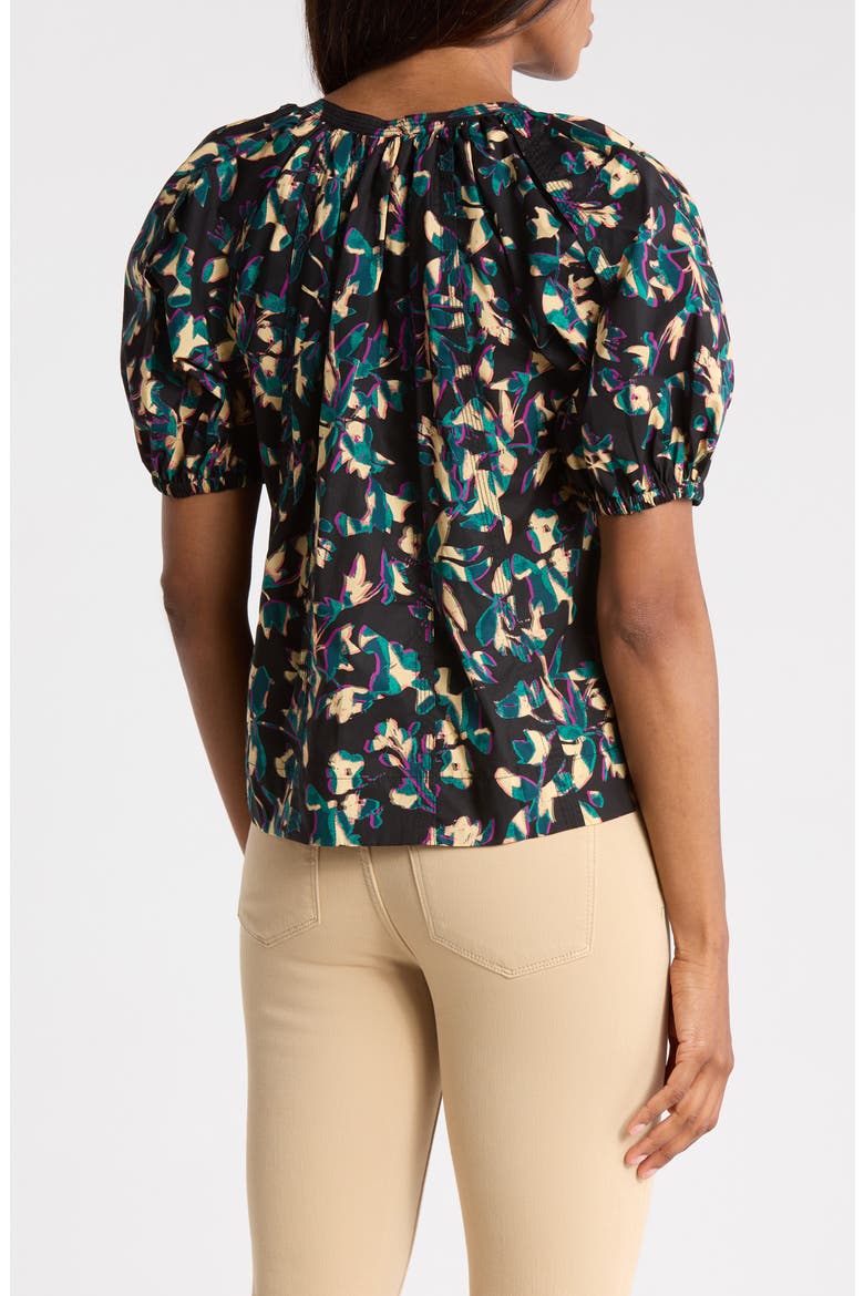 Loli Split Neck Cotton Top, Alternate, color, KALEIDOSCOPE