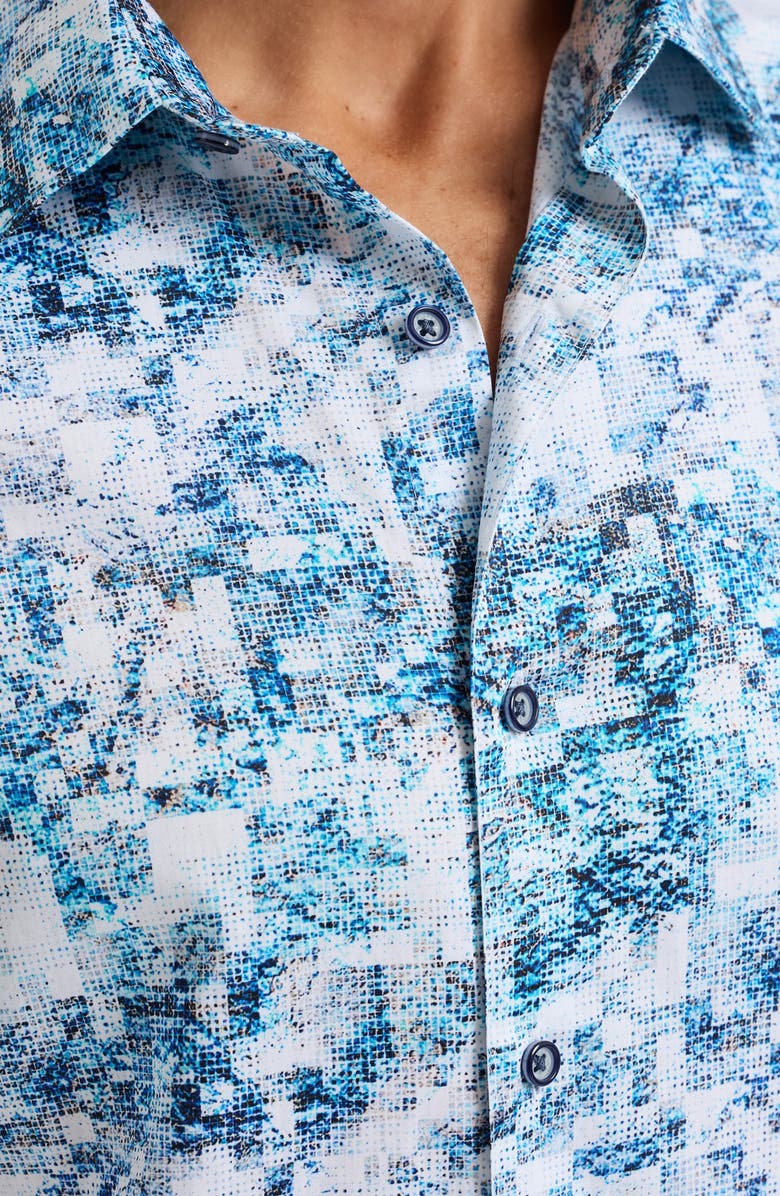 Robert Graham Long Sleeve Button-Up Shirt, Alternate, color, Blue