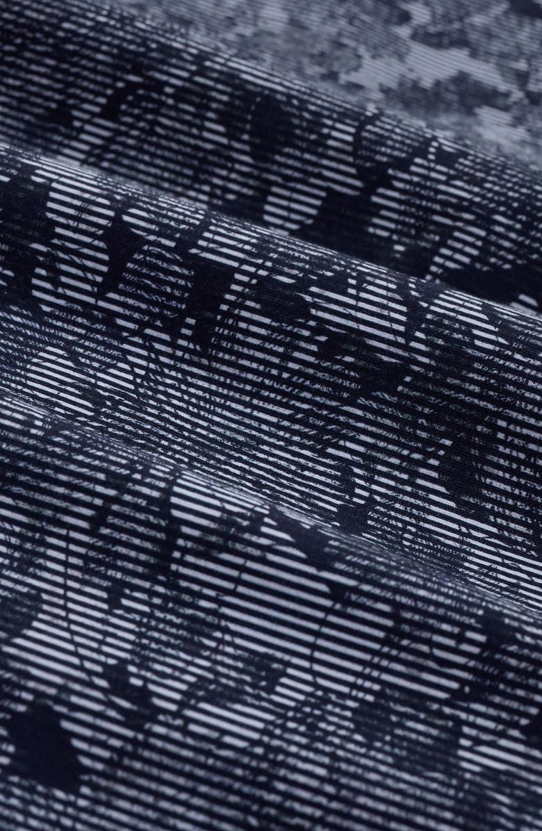 Bugatchi James OoohCotton<sup>®</sup> Floral Stripe Button-Up Shirt, Alternate, color, Navy