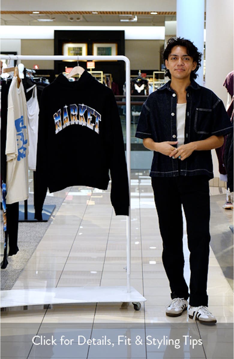 SMILEY<sup>®</sup> Chrome Logo Cotton Fleece Hoodie, sales video thumbnail