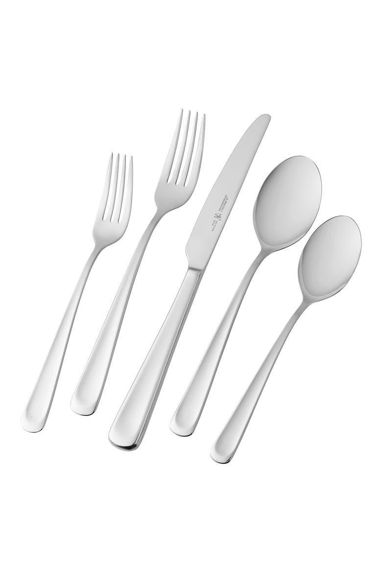 Silvano 18/10 Stainless Steel 45-Piece Flatware Set, Main, color, SILVER